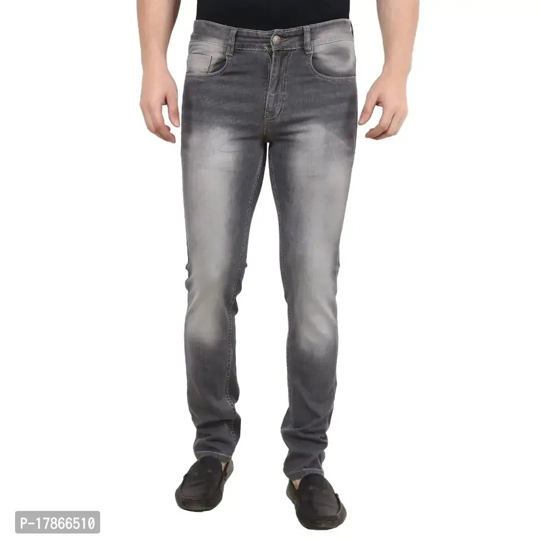Silver Men's Zac Relaxed Fit Straight Leg Comfort Stretch Denim Jeans |  Marks